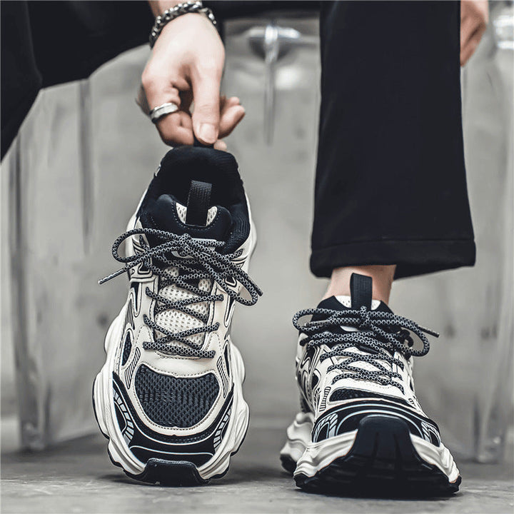 Damen modische Sport Sneakers mit atmungsaktiver Netzstruktur und dämpfender Sohle Drune