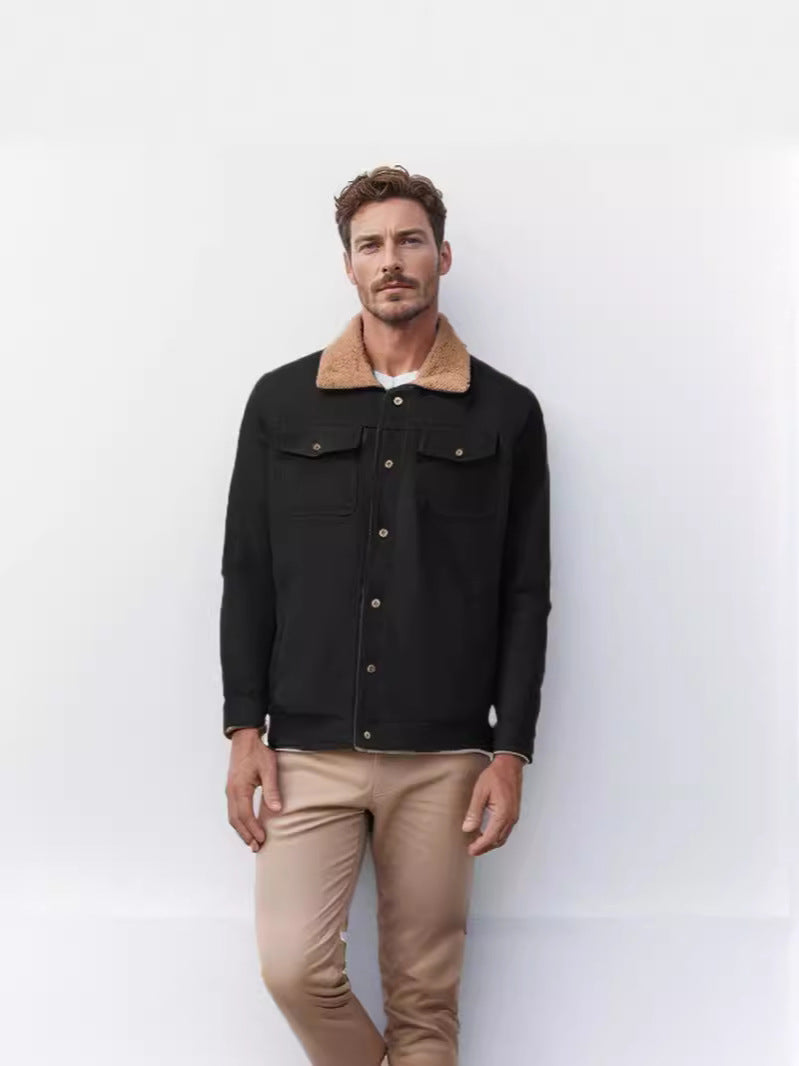 Herren vielseitige Freizeitjacke mit weichem Kragen Drune