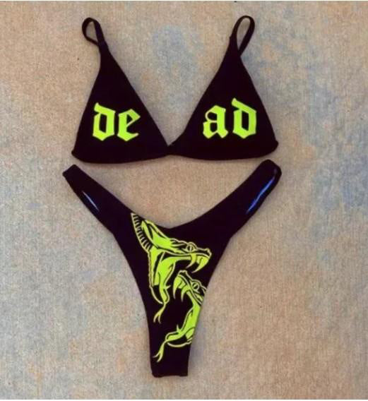 Damen Bikini-Set mit aufregendem Grafikdesign Drune
