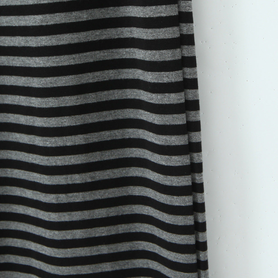 Damen Weite Streifenhose mit elastischem Bund Drune