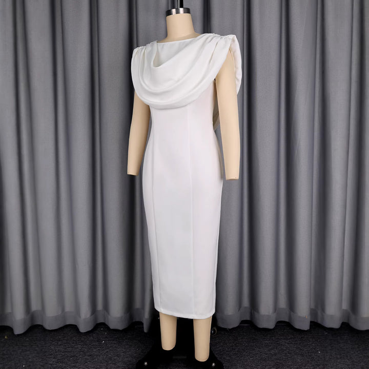 Damen Etuikleid mit eleganter Drapierung Drune