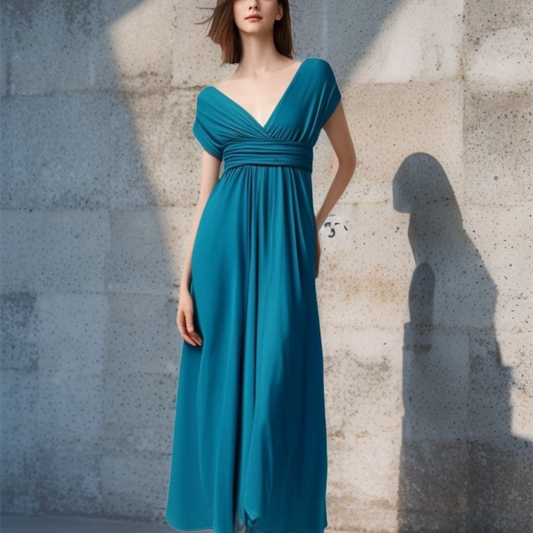 Drune | Multi-Wear Multi-Seil Kreuz rückenfrei Bandage Kleid