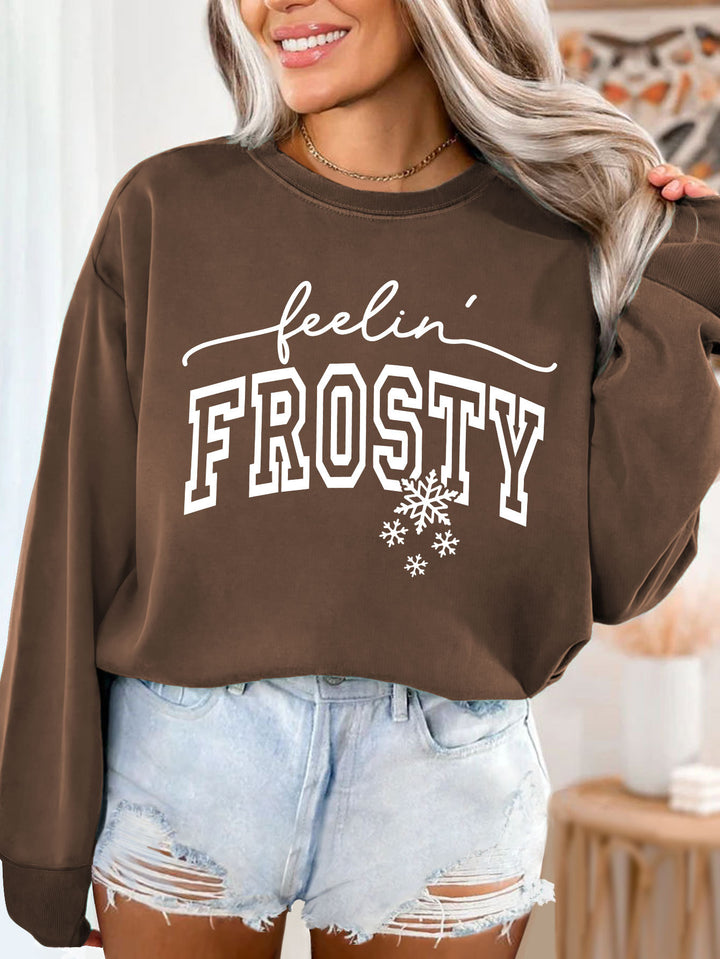 Damen Sweatshirt mit grafischem Aufdruck Drune