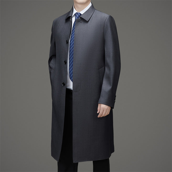 Herren eleganter Trenchcoat aus hochwertigem Material Drune