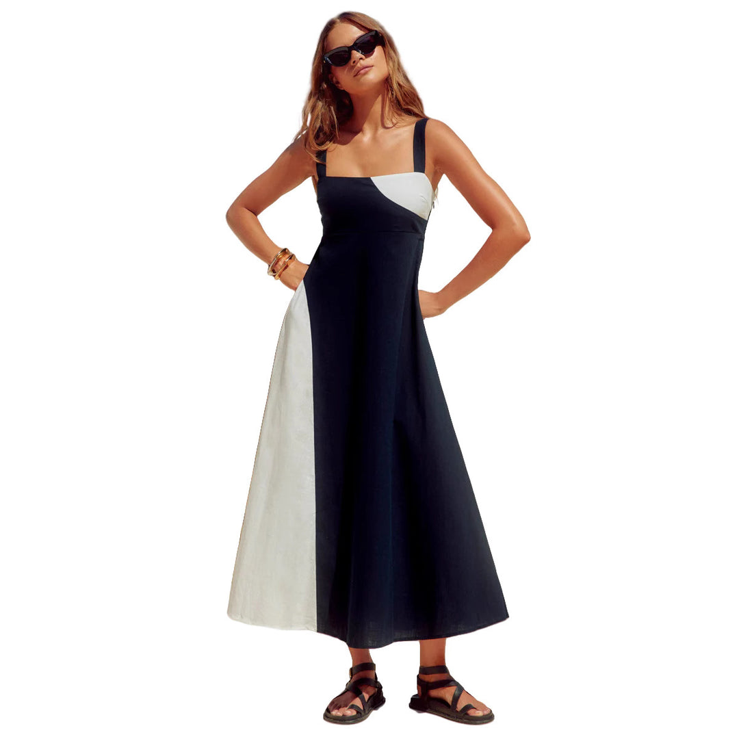 Damen Maxikleid aus atmungsaktivem Stoff Drune