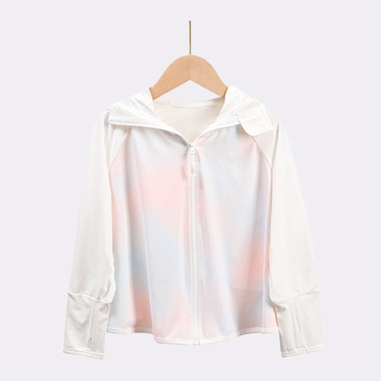 Mädchen Leichte Kapuzenjacke mit Hasenohren Drune