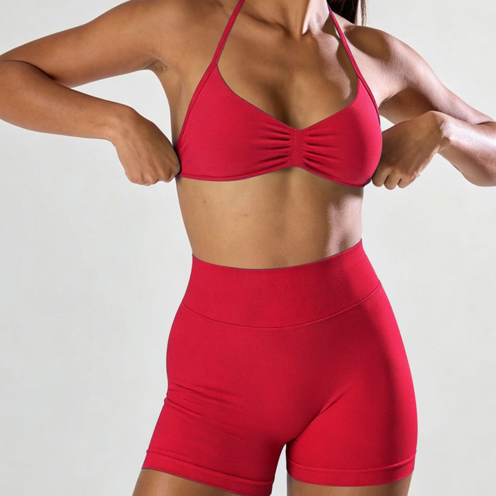 Damen Sportlicher Bikini mit gepolstertem Oberteil und hoher Taille Drune