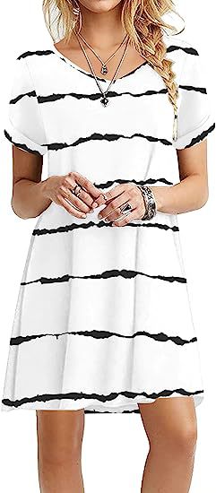 Damen lässiges Strandkleid Drune