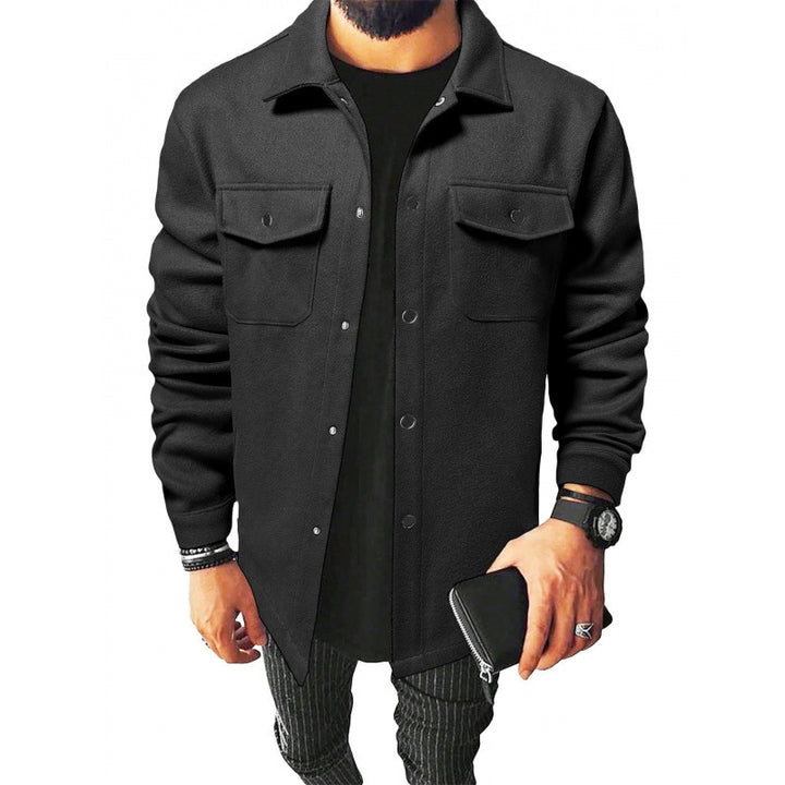 Herren stylische und warme Flanelljacke Drune