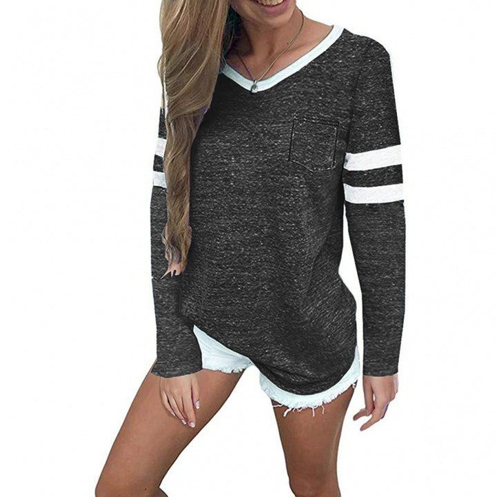 Damen Freizeitpullover mit stylischem Streifen-Design und lässigem Schnitt Drune