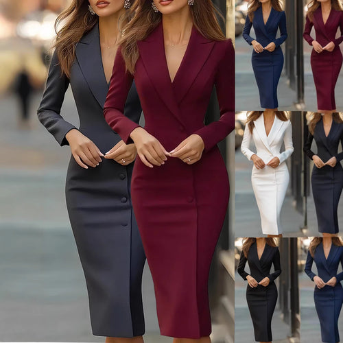 Damen tailliertes Anzugkleid Drune