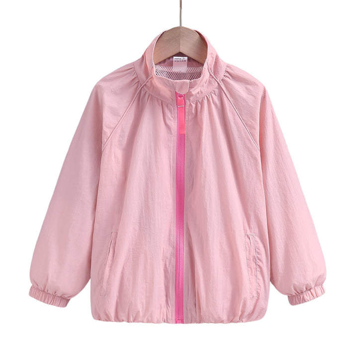 Damen nan leichte Übergangsjacke mit Stehkragen, Mesh-Futter und elastischen Bündchen Drune
