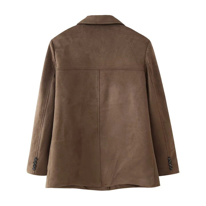 Damen elegante gesteppte Blazerjacke mit praktischen Taschen Drune