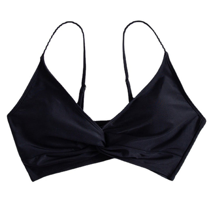 Damen Bikini-Oberteil mit Wickeldesign und verstellbaren Trägern Drune