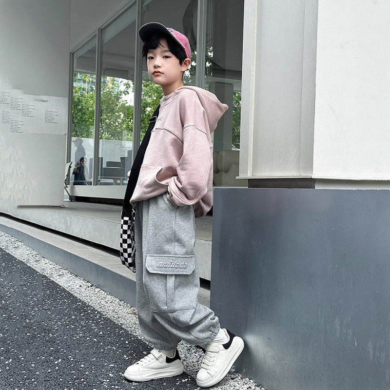 Damen bequeme Cargo-Sweatpants mit praktischen Taschen Drune