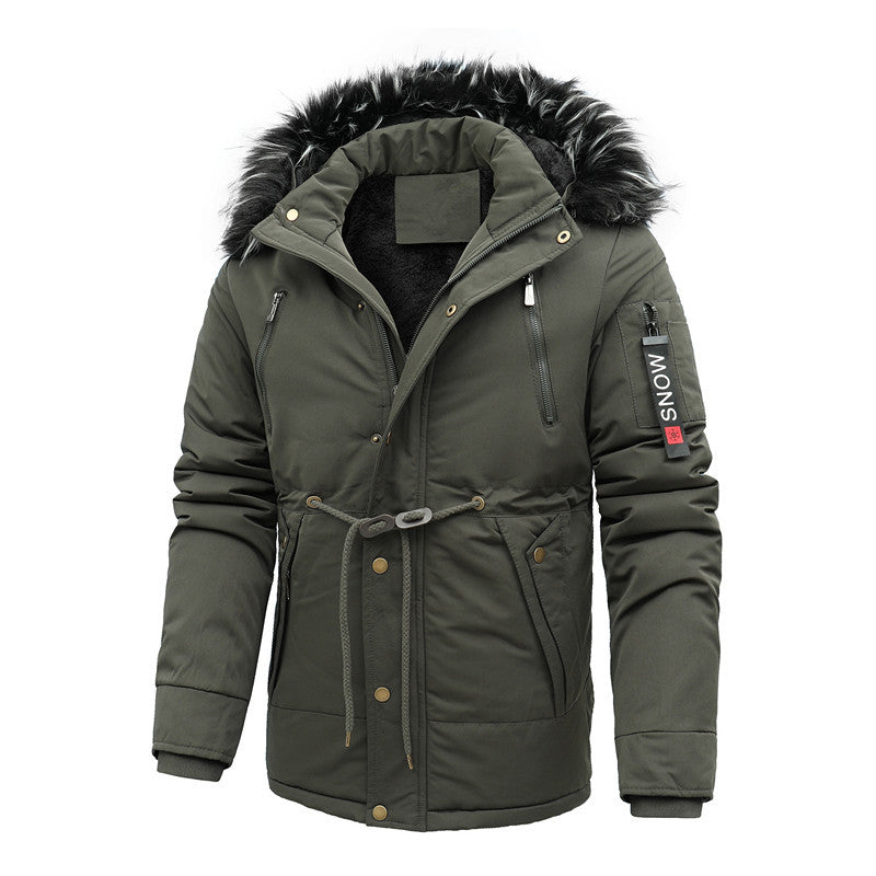 Herren isolierte Funktionsjacke mit abnehmbarer Kapuze Drune