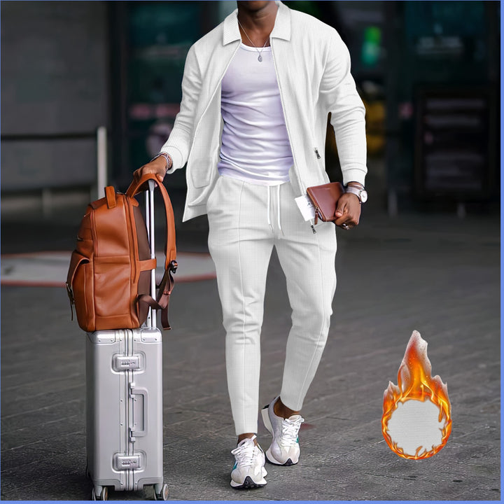 Herren modische Reisedaunenjacke mit funktionalen Taschen und elastischem Bund Drune