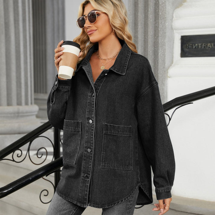 Drune | Jeansjacke - Müheloser Street Style - 100% Baumwolle - Lässige Schichtung