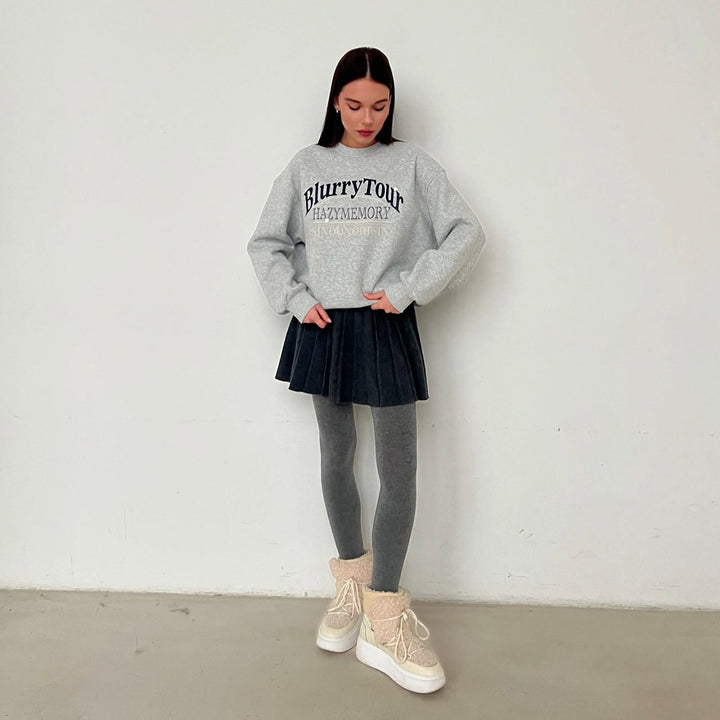 Damen Sweatshirt mit stilvollem Logo und lässigem Schnitt Drune