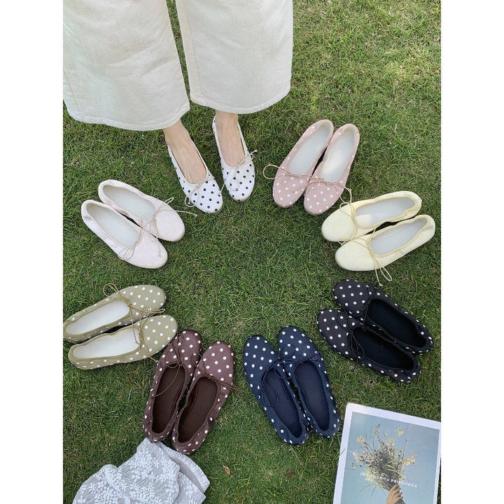 Damen Ballerinas mit femininem Schleifenakzent und weicher Innensohle Drune