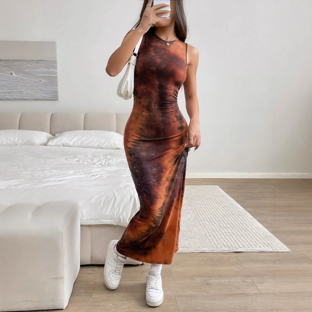 Damen Maxikleid Drune