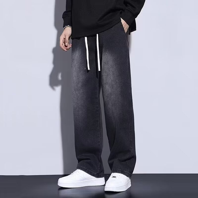 Herren lässige Relaxed Fit Jeans mit modernem Schnitt und elastischem Bund Drune