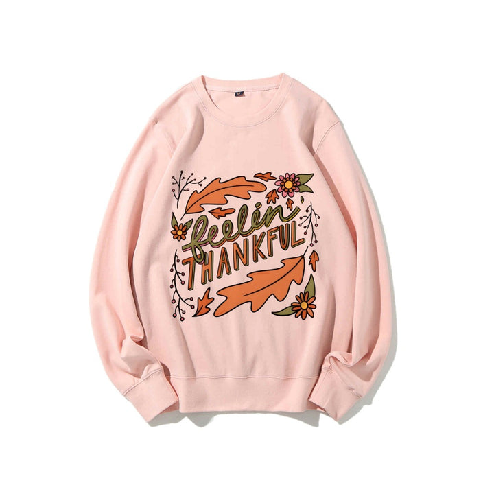 Damen Sweatshirt mit buntem Herbstmotiv und inspirierendem Schriftzug Drune