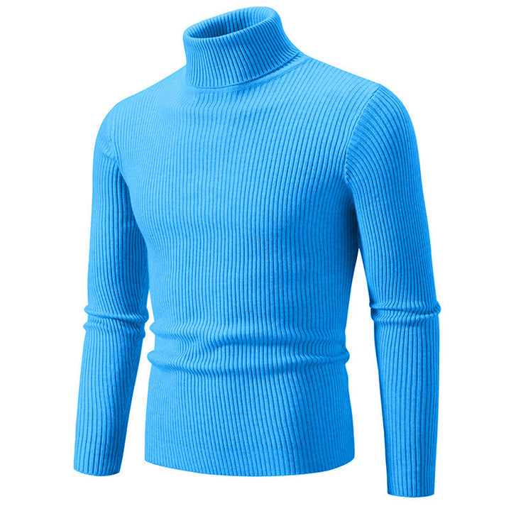 Herren feiner Rollkragenpullover aus langlebigem Strickmaterial Drune