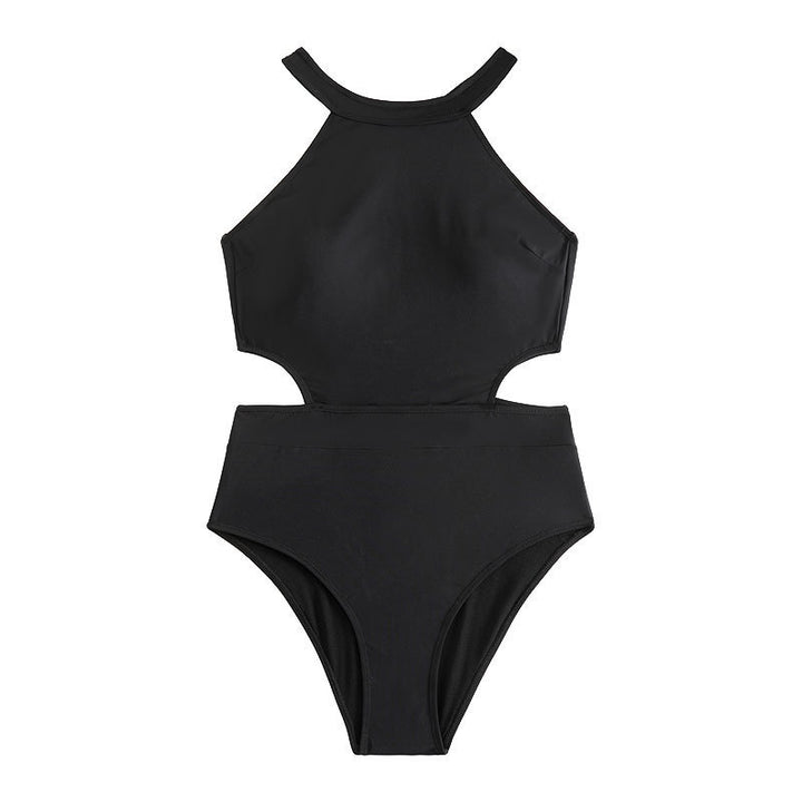 Damen Hochgeschnittener Cut-Out Einteiler Badeanzug Drune