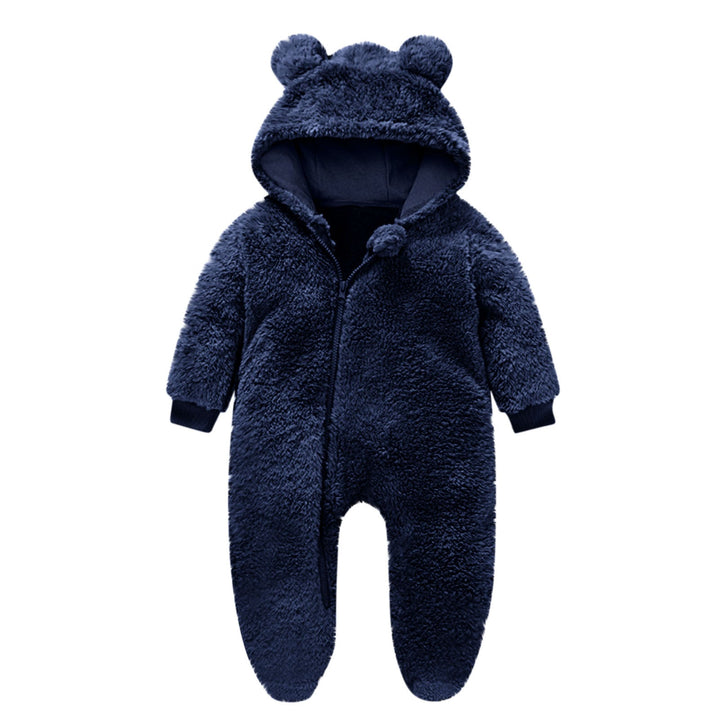 Kleinkind Fleece Overall mit Bärenohren Drune