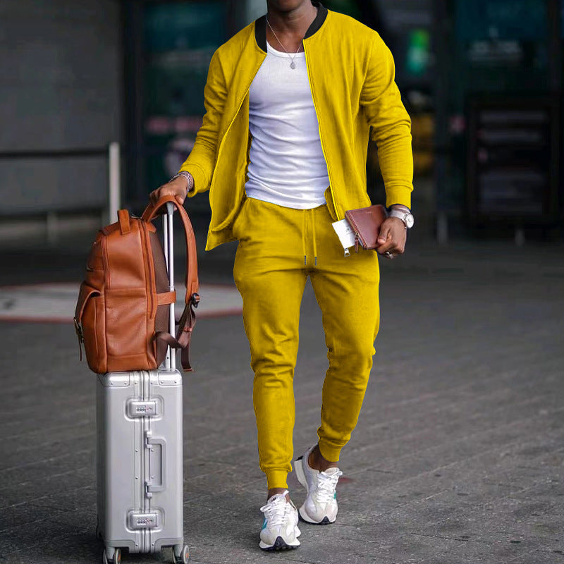 Herren stylische Sweatjacke und Jogginghose Drune