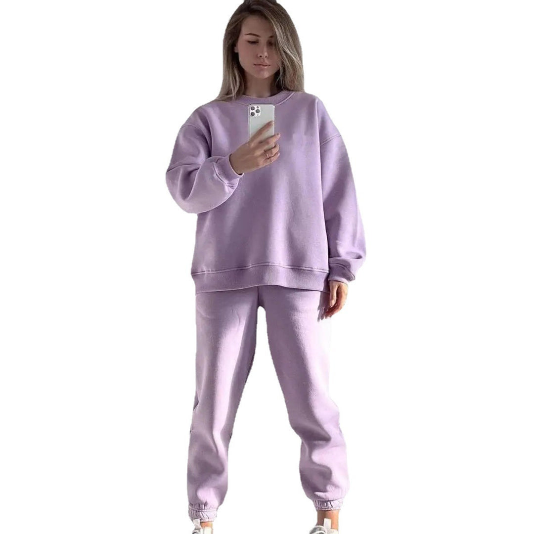 Damen lässiges Sweatshirt und Jogginghose-Set Drune