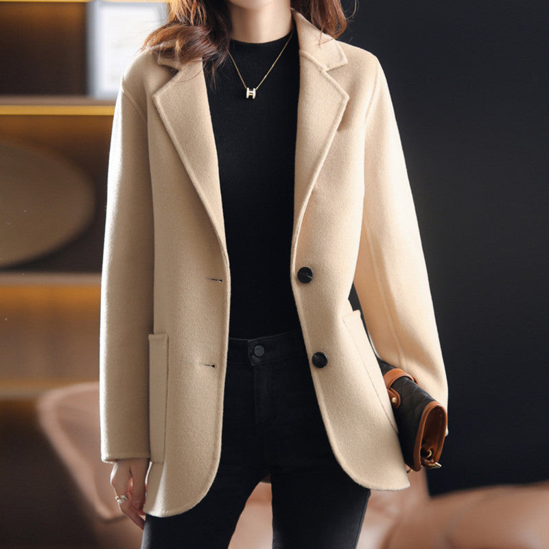 Drune | Dickes Tweed Herbstblazer für Damen