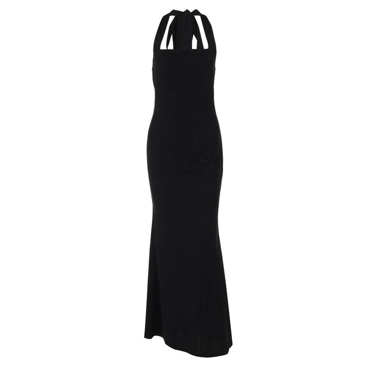 Damen Elegantes Maxikleid mit quadratischem Ausschnitt und figurbetonter Silhouette Drune