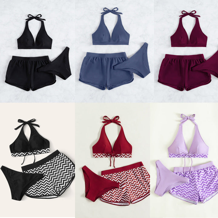 Damen Bikini-Set mit sportlichem Oberteil und bequemen Shorts Drune