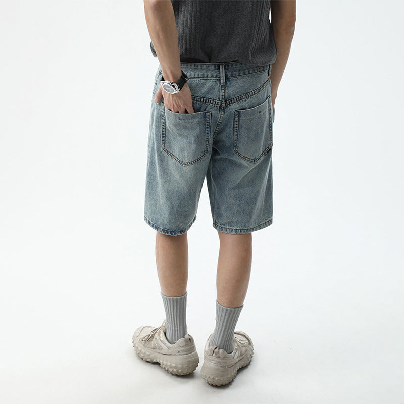 Herren Denim-Shorts im lässigen Relaxed Fit mit seitlichen Taschen Drune