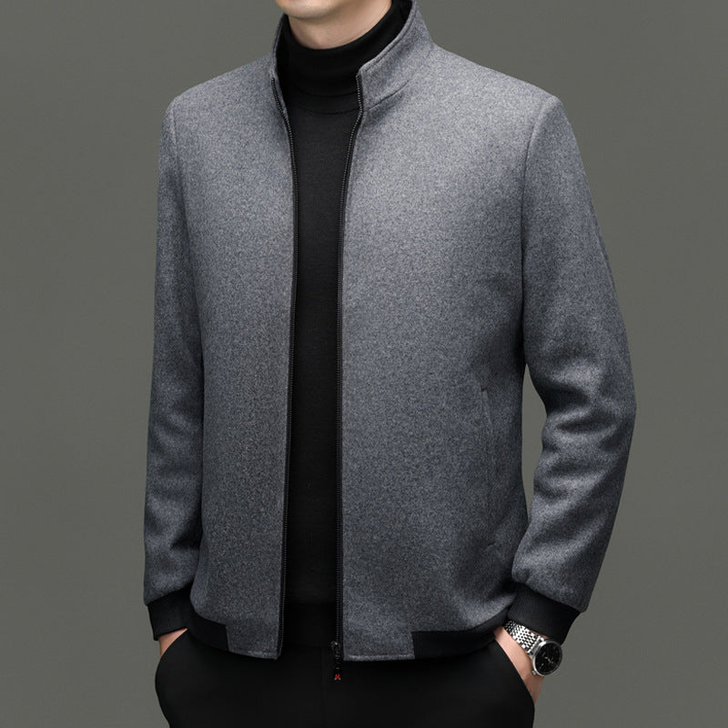 Herren Übergangsjacke mit elegantem Stehkragen und sportlichen Details Drune