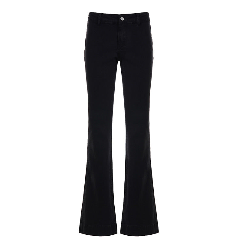 Damen Flared Jeans im zeitlosen Design mit hohem Bund Drune