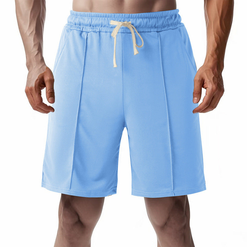 Herren nan knielange Relax-Bermuda mit flacher Bügelfalte, elastischem Tunnelzugbund und seitlichen Eingrifftaschen Drune