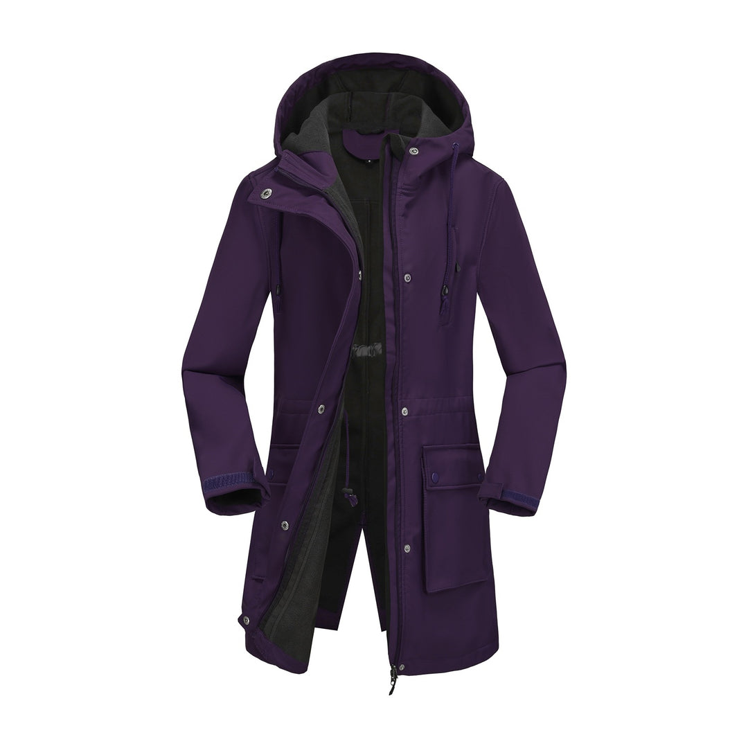 Damen funktionale Outdoor-Jacke mit verstellbarem Taillenzug und Innenfutter Drune
