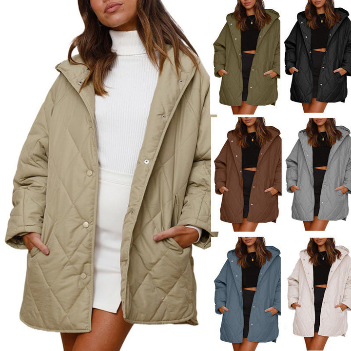 Drune | Gepolsterte Jacke mit klassischem Druck