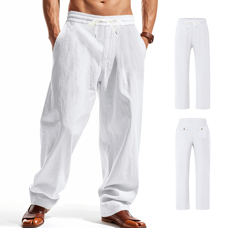 Herren Bequeme Freizeithose mit verstellbarem Bund und praktischen Taschen Drune