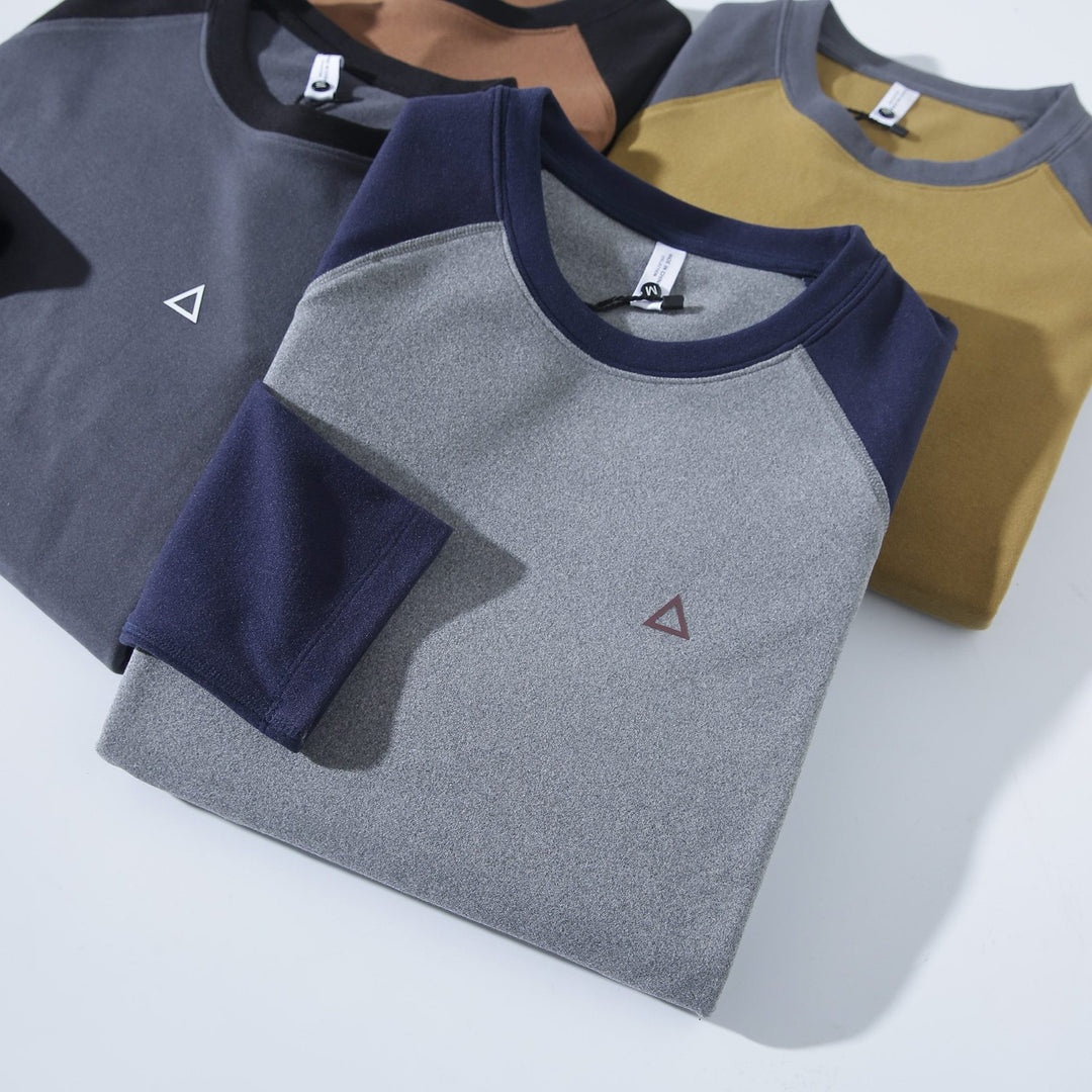 Damen sportliches Langarmshirt mit innovativem Schnitt Drune