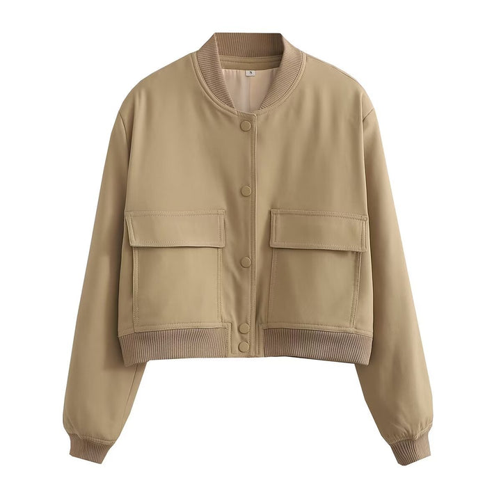 Damen modische Bomberjacke im tierischem Muster Drune