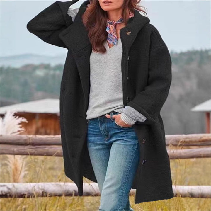 Damen modische Oversize-Wolljacke Drune