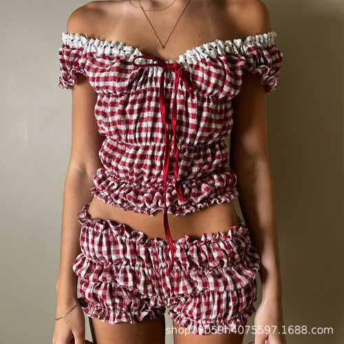 Damen Off-Shoulder Sommeroverall Drune