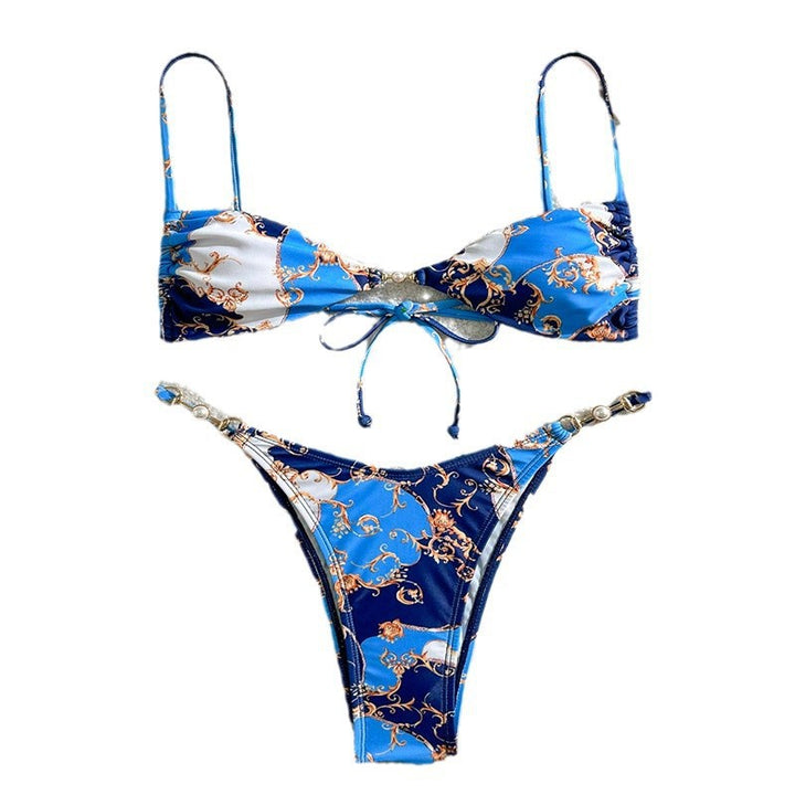 Damen Triangel-Bikini mit eleganten Schmuckdetails Drune