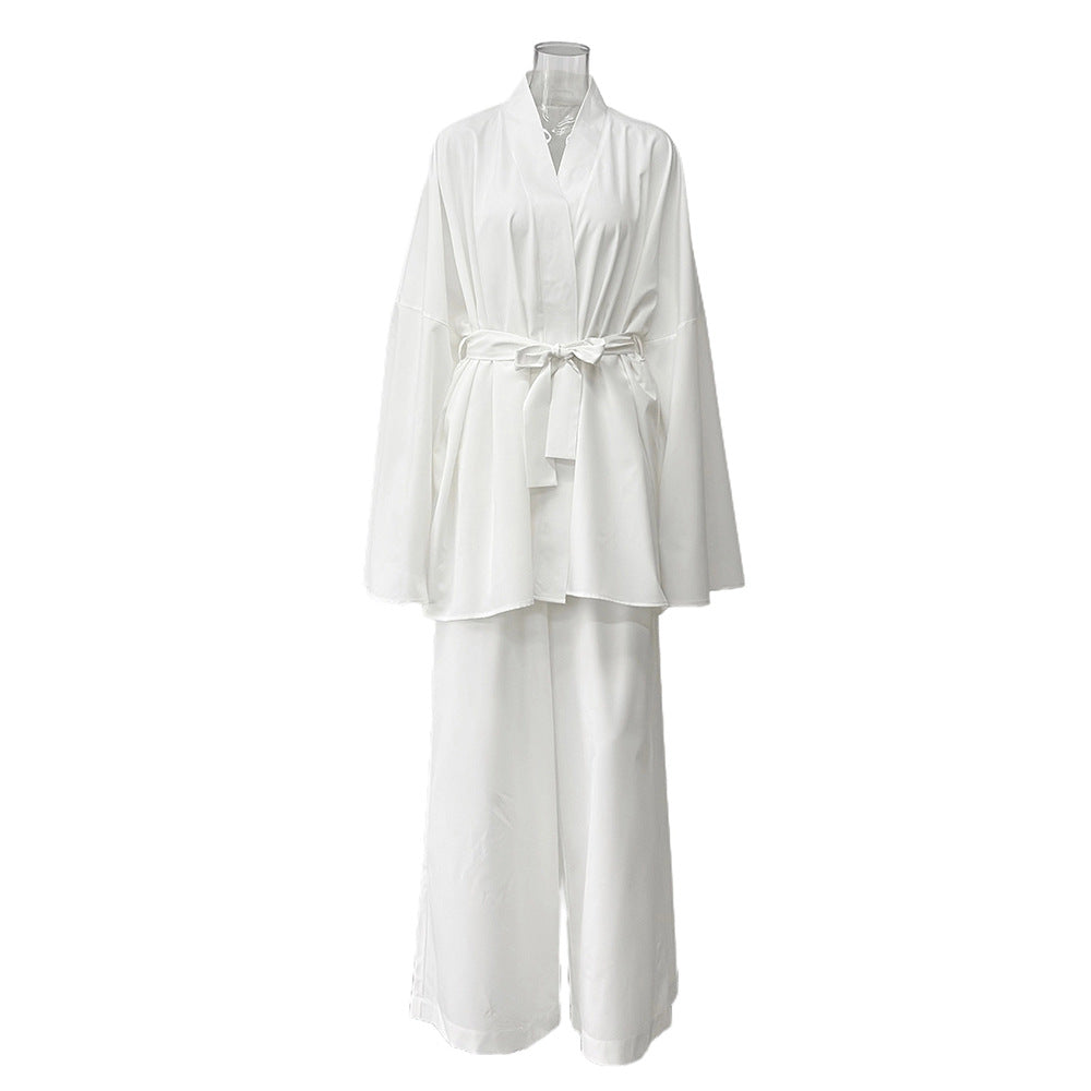 Damen elegantes Lounge-Set aus softem Material mit weitem Schnitt Drune