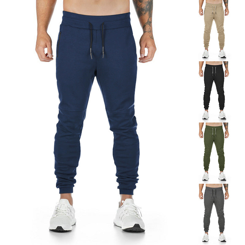 Herren Sportliche Jogginghose mit praktischen Reißverschlusstaschen und elastischem Bund Drune
