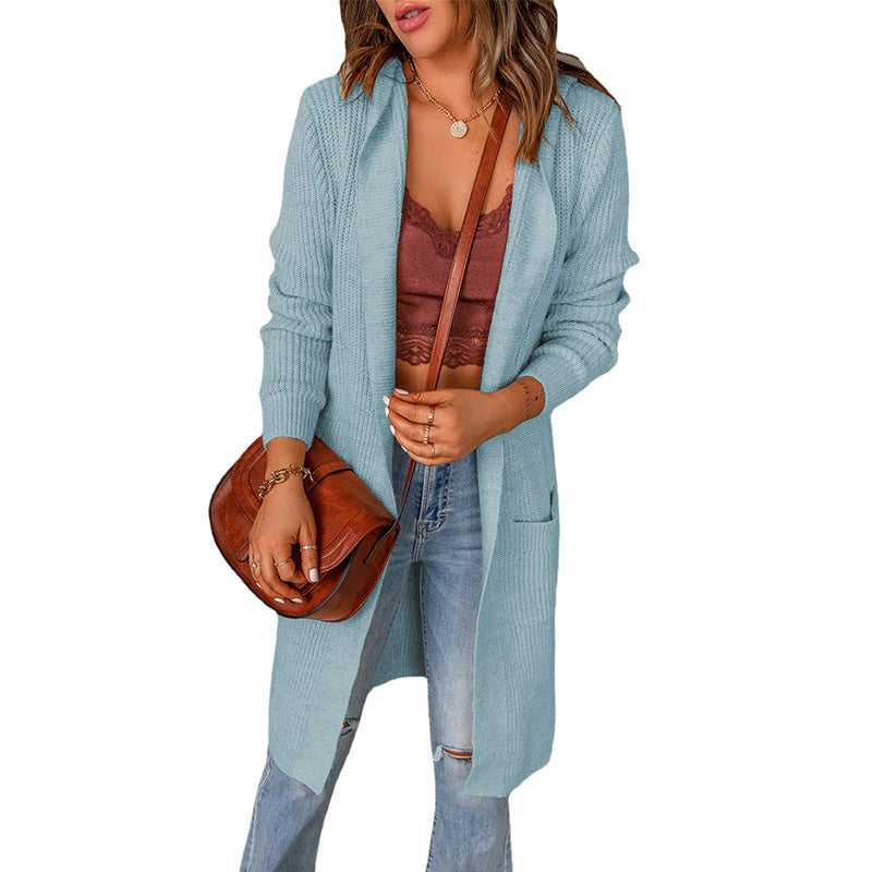 Damen Strickjacke im lässigen Oversized-Stil mit Taschen Drune